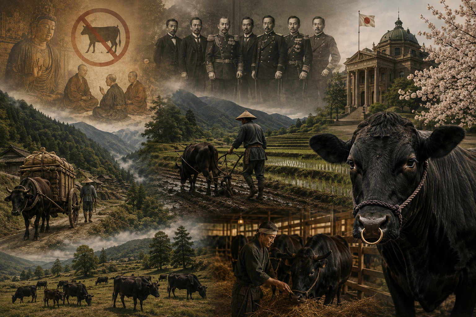 Map of Japan's Wagyu producing regions
